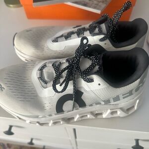 On Running Kids Running Shoes - White and Black